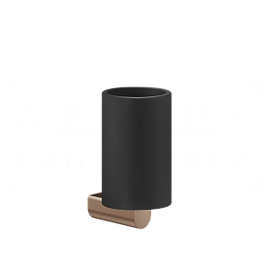 Gessi Rilievo Стакан подвесной, керамический Neolite, цвет: black/copper brushed PVD 59508#708