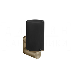Gessi 316 Стакан подвесной, керамический Neolite, цвет: black/deep bronze brushed PVD 54708#791