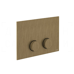 Gessi Anello Кнопка смыва для инсталляции Tece, 2 режима, латунь, цвет: antique brass 54629#713