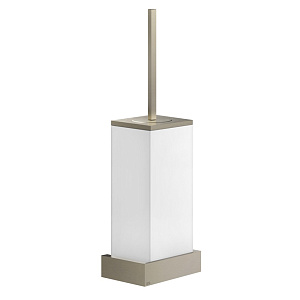 Gessi Inverso/Rettangolo Ершик для унитаза подвесной, с латунной колбой, цвет: finox brushed nickel 20819#149