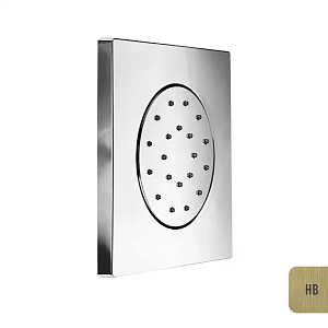 Almar Body Jets Душевая форсунка встраиваемая 12,5х12,5h см, цвет: brushed high brass E044085.HB