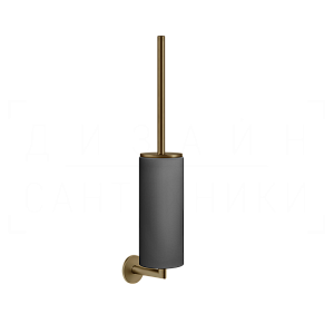 Gessi Ventaglio Ершик для унитаза подвесной, колба Neolite, цвет: black/deep bronze brushed PVD 63620#791