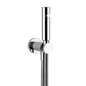 Gessi Cono Гигиенический душ многоструйный, держатель с подводом воды, шланг 125 см, цвет: chrome 45123#031