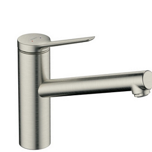 Hansgrohe Zesis M33 Смеситель для кухонной мойки однорычажный 150 1jet, цвет: нержавеющая сталь 74802800