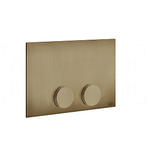 Gessi Anello Кнопка смыва для инсталляции Tece, 2 режима, латунь, цвет: deep bronze brushed PVD 54629#791