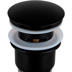 Remer Донный клапан click-clack с переливом, цвет: nero opaco 905CC2114NO