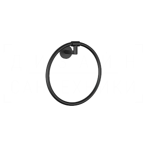 Gessi Ingranaggio Полотенцедержатель кольцевой d22,2 см, подвесной, цвет: matte black 63909#299