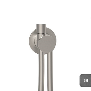 Almar Modular Round Шланговое подключение для лейки с держателем, цвет: brushed gun metal E192000.GM