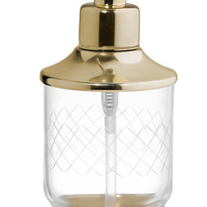 Boheme Royal Cristal Дозатор для жидкого мыла, настольный, стеклянная колба, цвет: gold 10929-G
