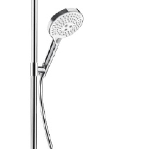 Hansgrohe Raindance Select S Душевая стойка:термостат,верхний душ 30 см,ручной душ, цвет: хром/белый 27133400
