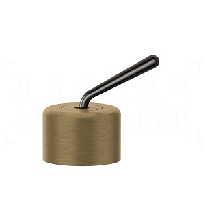 Gessi Goccia Смеситель для раковины, без излива и донного клапана, цвет: antique brass 33700#713