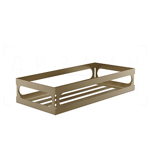 Gessi Rilievo Полка металлическая 30 см, подвесная, цвет: deep bronze brushed PVD 59549#791