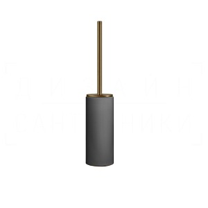 Gessi Ingranaggio Ершик для унитаза напольный, колба Neolite, цвет: black/deep bronze brushed PVD 63744#791