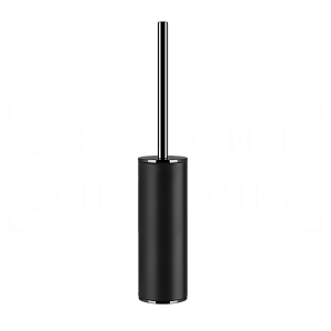Gessi Inciso Ершик для унитаза напольный, с кермической колбой Neolite, цвет: black/black metal PVD 58544#706
