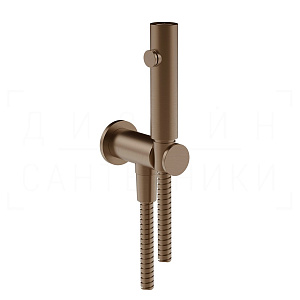 Gessi Total Look Гидроершик без смесителя, шланг 125 см, цвет: copper brushed PVD 45121#708