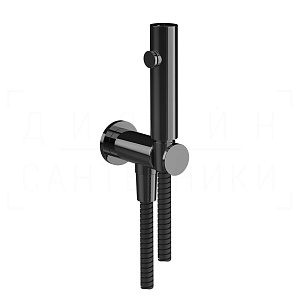 Gessi Total Look Гидроершик без смесителя, шланг 125 см, цвет: black metal PVD 45121#706