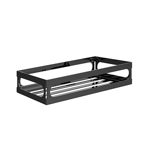 Gessi Rilievo Полка металлическая 30 см, подвесная, цвет: black metal PVD 59549#706