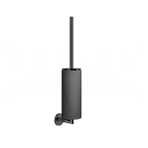 Gessi Anello Ершик для унитаза подвесной, с кермической колбой Neolite, цвет: black/black metal PVD 63720#706