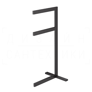 Gessi Inverso/Rettangolo Стойка напольная с двойным полотенцедержателем, цвет: aged bronze 20939#187