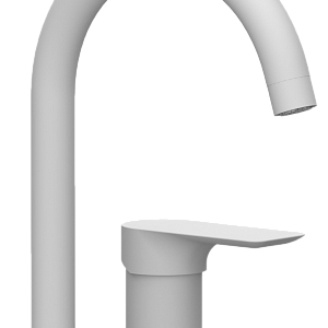 Remer Infinity Смеситель для раковины, без д/к, высота излива 14 см, цвет: bianco opaco I57BO