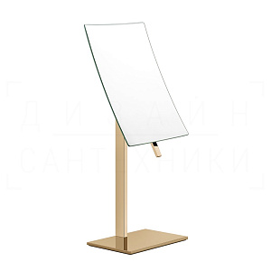 Gessi Inverso/Rettangolo Косметическое зеркало настольное, 2-х увеличение, цвет: warm bronze PVD 20988#735