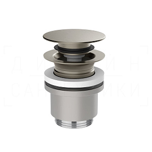 Gessi Донный клапан без перелива “Stop&Go”, цвет: steel brushed 01431#239