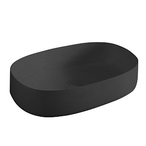 ArtCeram Cognac Раковина чаша 55x35x14,5h см, без перелива, покрытие Saniglaze, цвет: nero roma COL003 20 00