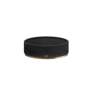 Gessi 316 Мыльница с керамической чашей Neolite, настольная, цвет: black/warm bronze brushed PVD 54726#726