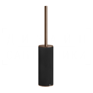 Gessi 316 Ершик для унитаза напольный, с кермической колбой Neolite, цвет: black/copper brushed PVD 54744#708