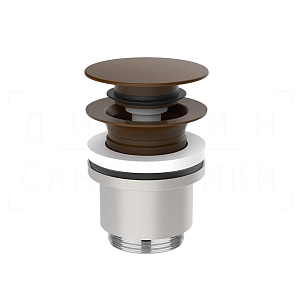Gessi Донный клапан без перелива “Stop&Go”, цвет: dark bronze 01431#845