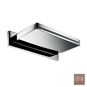 Almar Waterfall Излив настенный̆ каскадный̆ для душа 14 см, цвет: 316 PVD brushed copper E044086.CO316