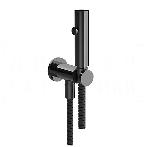 Gessi Total Look Гигиенический душ без смесит., предохр. клапан, шланг 125 см, цвет: black metal PVD 45123#706