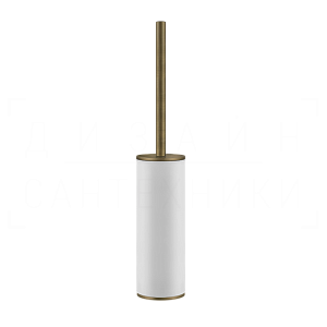 Gessi Inciso Ершик для унитаза напольный, с кермической колбой Neolite, цвет: white/antique brass 58543#713