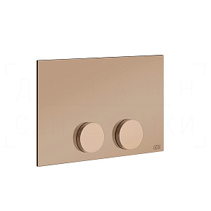 Gessi Anello Кнопка смыва для инсталляции Tece, 2 режима, латунь, цвет: copper PVD 54629#030