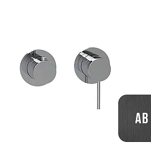 Almar Modular Round Смеситель для душа, внешняя часть на 2 потребителя, цвет: brushed absolute black E180141.AB