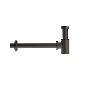 Gessi Сифон для биде бутылочный G 1 1/4, цвет: black metal brushed PVD 01375#707