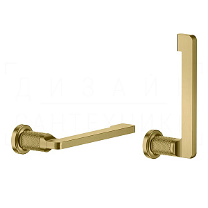 Gessi Inciso Держатель туалетной бумаги открытый, подвесной, цвет: gold brushed 58455#716