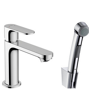 Hansgrohe Rebris S Смеситель для раковины однорычажный с гигиеническим душем, цвет: хром 72215000