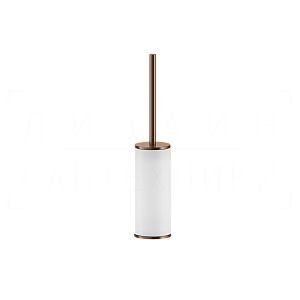Gessi Inciso Ершик для унитаза напольный, колба Neolite, цвет: white/copper brushed PVD 58543#708