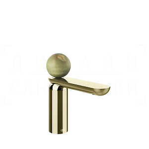 Gessi Perle Смеситель для раковины, с донным клапаном, излив 13,2 см, цвет: brass PVD 74551#710