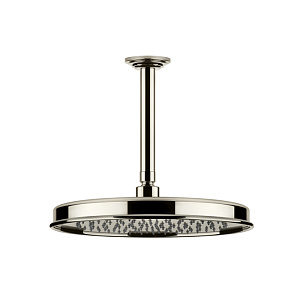 Gessi Venti20 Верхний душ d32,8 см, 1 вид струи, кронштейн потолочный 29,3 см, цвет: nickel PVD 65153#720