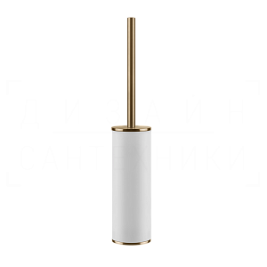 Gessi Inciso Ершик для унитаза напольный, колба Neolite, цвет: white/coffee bronze brushed PVD 58543#761