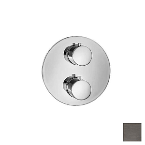 Almar Core Round Термостат для душа, внешняя часть на 2 потребителя, цвет: PVD brushed gun metal E176832.GM
