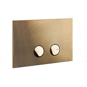 Gessi Inverso Diamantato Кнопка смыва для инсталляции Geberit, 2 реж., латунь, цвет: warm bronze PVD 54681#735