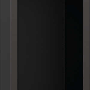Hansgrohe XtraStoris Individual Полка в нишу встраиваемая 15х10 см, цвет: шлифованный черный хром 56095340