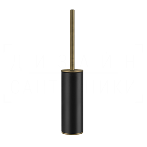 Gessi Inciso Ершик для унитаза напольный, с кермической колбой Neolite, цвет: black/antique brass 58544#713