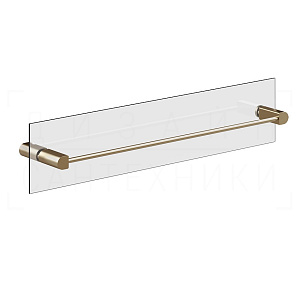 Gessi Rilievo Полотенцедержатель для крепления на стекло 62,8 см, цвет: warm bronze brushed PVD 59566#726