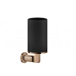 Gessi Inciso Стакан подвесной, керамический Neolite, цвет: black/copper PVD 58508#030
