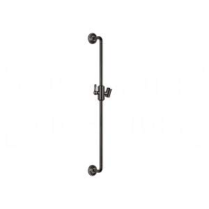 Gessi Venti20 Душевая штанга 86,5 см, с держателем для лейки, цвет: black metal brushed PVD 65145#707