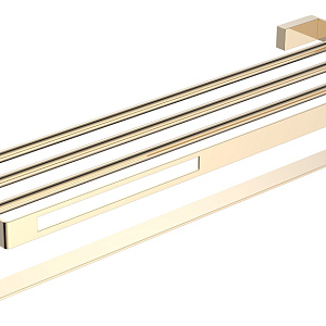 Boheme Q Полка для полотенец 60x23 см, подвесная, цвет: gold 10947-G